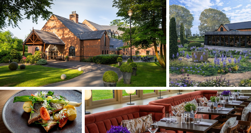 A selection of images of the Clandeboye Lodge and their new Garden room in Coq and Bull restaurant